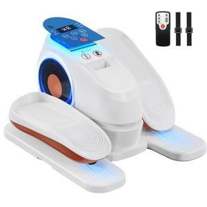 Under Desk Elliptical Machine with Remote Control, 16 Adjustable Speed Electric Ellipse Leg Exerciser Pro As Seen On TV for Senior, Portable Quiet Seated Pedal Exerciser
