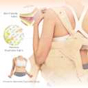Posture Corrector for Women & Men Adjustable Back Brace with Full Back Support, Shoulder Straightener for Spine Alignment, Scoliosis, Hunchback & Back Pain Relief (Beige, Small) 