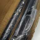 Tension Shower Curtain Rod 51-126In(4.25-10.5Ft), Long Shower Curtain Rod No Drilling for Window or Bathroom Patio, Adjustable Spring Shower Rod, Easy to Install Never Rust Rod Diameter 1.26Inch-Black
