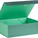 Extra Large Green Gift Box 16.5x14x5.5 Inches,Gift Boxs for Presents with Lid Magnetic Closure Collapsible,Groomsman Proposal Box,Birthday, Christmas,for Clothes and Large Gifts