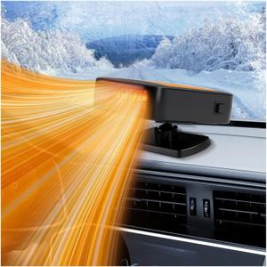 2026 New Upgraded Portable Car Heater for Vehicle, 12V Car Heater Portable Plugs into Cigarette Lighter, Portable Heater for Car, 360 Rotatable Car Defroster Windshield Heater (1)