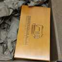 Handheld Sewing Machine with Exquisite Wooden Storage Box & 142-Piece Sewing Kit - Electric Switch, Dual Power Supply, Assorted Needles, Threads, Heavy Duty Scissors - Meets All Household Sewing Needs (Black)