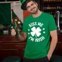 St Patricks Day Shirt Men Green Shamrock Irish Tshirts Short Sleeve Funny Graphic Tee Tops (Green, XL)