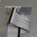 Lian Li Accessory Universal 4-Slots Vertical GPU Card Holder Kit White, Premium Gen 4 Riser Cable PCI-E 4.0 x16-200mm, PCIe 3.0 Compatible, Compatible with E-ATX,ATX Case (VG4-4-V2W)