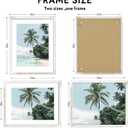 Hongkee 24x30 Frame, Distressed White Wood Style - Display Posters 18 x 24 with Mat or 24x30 without Mat, Wall Mounting Horizontal and Vertical, 1 Pack