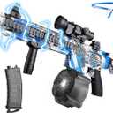 Gel Splat Blaster Automatic, Electric Splat Toy with Goggles(Blue), Medium
