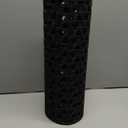 Color&Geometry Door Mat Outside Entrance with Drainage, Rubber Heavy Duty Dirt Trapper Waterproof Outdoor Welcome Mat, Outdoor Mats All Weather for Front Back Door Patio Entryway Entry, 19"X30" Black (1'7" x 2'6" (Rectangular))