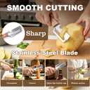 Vegetable Peeler, Multifunctional 2-in-1 Stainless Steel Fruit Veggie Peeler with Built-in Bottle Opener, Handheld Potato Peeler Kitchen Tool for Carrot, Pineapple, Pumpkin and Papaya 2 Pack