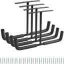 Overhead Garage Storage Rack, Wall Mounted Utility Hanger for Wood, Tools, Bicycle, Fishing Rod, ladder