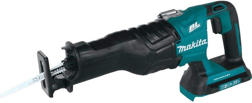 Makita XRJ06Z 18V X2 LXT Lithium-Ion (36V) Brushless Cordless Recipro Saw, Teal, 5.5 x 19 x 8 inches