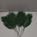 12pcs Artificial Palm Leaves Tropical Plants Faux Fake Palm Fronds Plant (Green)