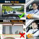 Veharvim Sun Visor Extender for Cars, Polarized Car Visor Extender Sun Blocker UV400, Adjustable Visor Extension, Clip on Sun Visor for Car, Universal, Glare, UV Protector