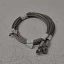 Pair (2) Enclosed Cargo Trailer Ramp Door Cable Replacement Kit Cables 150 Inch,Replacement for CAB1-8CB150
