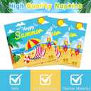 Hello Summer Party Decorations Beach Birthday Party Decorations Summer Plates, Napkins,Cups, Pool Birthday Baby Shower for Beach Party Supplies Serve 30