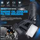 Engine Oil Cooler Filter Housing 11428596283 Compatible with BMW 230i 330i 430i 530i X3 X4 F22 F30 G30 G01 G02