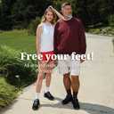 diawin Wide Shoes for Men & Women  Extra Depth Walking Shoes with Wide Toe Box for Swollen Feet, Hallux, Arthritis, and Diabetic Needs  Durable Genuine Leather for Comfort (Black)