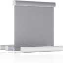 Blackout Roller Shades for Windows,Cordless Roller Blinds with Cassette Valance,Thermal Insulated Fabric UV Protection,Roller Window Shades for Home,Office,Bedroom,Door, Grey, 32.5"W x 48"H