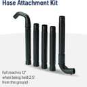Husqvarna Leaf Blower Gutter Attachment Kit, Hose Attachment 125B and 125BVX Leaf Blowers, Black