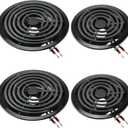 Electric Stove Burner Drip Pans 318067041(6")318067051(8") Replaces 5304430149 5304430150,Electric Stove Burner MP15YA(6") MP21YA(8") Compatible for Frigi-daire Ken-more Cro-sley Tap-pan etc by MIFLUS