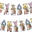 Party Banner For 1st Birthday Decoration,First Birthday Baby Photo Banner Party Decoration Party Supplies