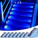 VOLISUN Solar Stair Lights 8 Pack, Solar Step Lights Outdoor Waterproof IP67, LED Outdoor Step Light,Outdoor Light Decor for Garden Stair, Deck, Front Step and Front PorchBlue Lighting