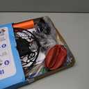 Basketball Hoop Indoor for Kids(4-12 Years Old), Over The Door Basketball Hoop with Scoring, Countdown and Music Accompaniment, Christmas Toys (blue)