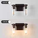 2 Lights Bathroom Lighting Fixtures Over Mirror Oil Rubbed Bronze Bathroom Vanity Light Fixture Farmhouse Vanity Light Vintage for Bedroom Living Room Hallway