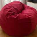 YuppieLife Large Foam Filled Bean Bag Chairs for Kids Teenagers Adults Living Room Gaming Relaxing 4F Machine Washable Lazy SofaRed