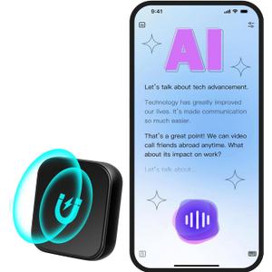 2025 New Version 132G AI Voice Recorder 9800 Hours Voice Activated Recorder Recording Device Built-in HD Recording Module, Hybrid ANC Precise Noise Reduction Technology for Meetings, Work, Lectures (Black)