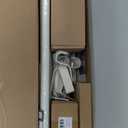 TONIAL White Curtain Rod 32 to 120 Inches, 7/8 Adjustable Curtain Rods for Windows 20 to 116 Inches, Splicing Drapery Rods Heavy duty with Netted Texture Finials