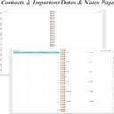 2 x 2026 Planner - Planner 2026 from January 2026 to December 2026 with 12 Monthly Tabs, Flexible Cover, Inner Pocket, 8.5" x 11", Teal Flowers
