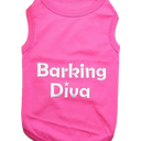 Parisian Pet Dog Clothes BARKING DIVA T-Shirt, Small