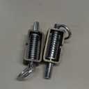 5-1/8'' Trailer Gate Latch, Weld-On Spring Latch Lock, Heavy-Duty Trailer Latch with Plain Tube, Spring Loaded Latch for Utility Trailer Gate, Pack of 2