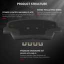 cciyu D1815 & D1816 Front & Rear Ceramic Disc Brake Pads Kit For Kia Sorento 2016-2020