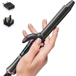 ORYNNE 3/4 Inch Mini Travel Curling Iron for Short Hair | Dual Voltage Small Curling Iron with 5 Adjustable Temps, Fast Heat-Up Ceramic Barrel Infused with Argan Oil, Auto-Off