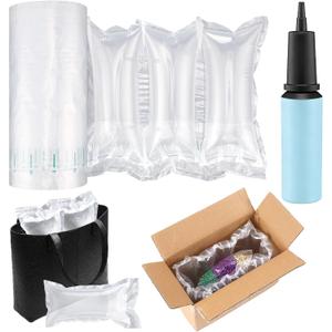 400 Count Air Pillows for Shipping with Pump, 4.72 x 9.84 Inches Inflatable Shipping Air Bags Supplies Box Filler Packing Materials Alternative to Packing Peanut, Purse Stuffers for Shape