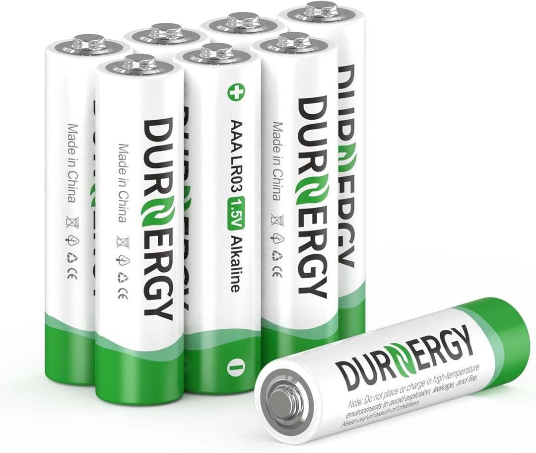 DURNERGY AAA Batteries 8 Pack, 1.5V Triple A Battery FR03, Longest-Lasting Lithium AAA Size Batteries