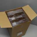 Crtiin 2 Pack 4 Tier Acrylic Brochure Holder Display Stand 6 x 9 Inch, Pamphlet Organizer Flyer Literature Clear Plastic Wall Mount Countertop for Classroom Booklets Magazines Office Home