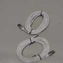 etguuds White Long USB A to USB C Cable 10ft, 2-Pack Fast Charging Type C Charger Cord for iPhone 17 16 15 Pro Max Plus Air 16e, Samsung Galaxy S25 S24 S23 S22 S21 S20 Note 20 A17 A16 A15 A26 A36 A56