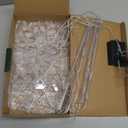 Solar Christmas Pathway Lights Outdoor Decorations, Solar Powered Snowflake Lights, Waterproof Xms Garden Stake Lights Outdoor Christmas Decorations for Patio Yard Porch Lawn, 4 Pack(White)