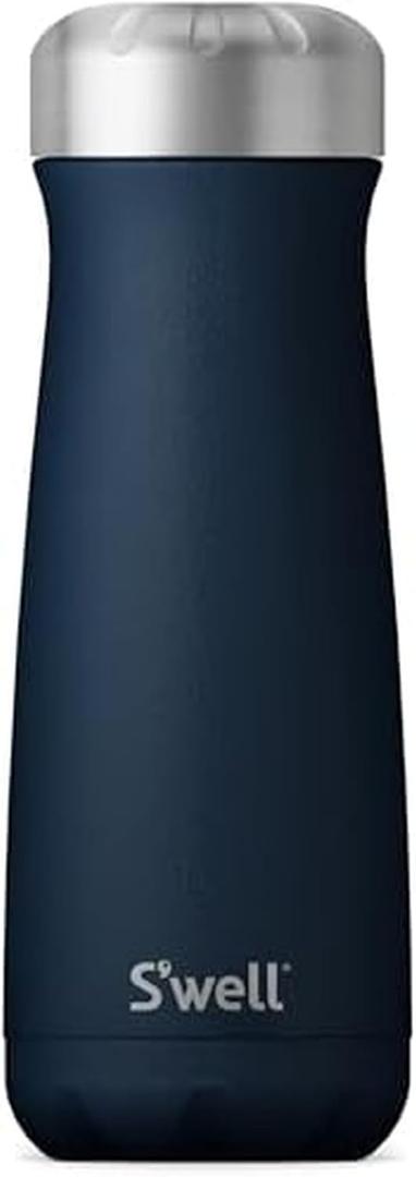 S'well Stainless Steel Traveler, 20oz, Azurite, Triple Layered Vacuum Insulated Containers Keeps Drinks Cold for 36 Hours and Hot for 15, BPA Free, Easy Carrying On the Go