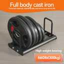 1PC Weight Plate Rack for Home Gym - Weights Rack for Plates Use Singly or Combine Multiple Units | Olympic Weight Plate Rack Up to 660 LBS - New Model Bumper Plate Rack for Easy Plate Changes