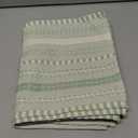 Artoid Mode Emerald Farmhouse Woven Braided Stripe Placemats Set of 6,12x18 Inch Seasonal Holiday Table Mats Party Kitchen Dining Decoration