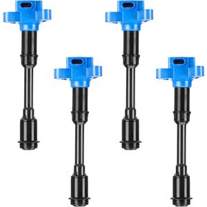 Ignition Coil Pack for Ford Escape 1.6L L4 2013-2016, Fiesta 1.6L L4 2014-2019, Fusion 1.6L L4 2013-2014, Transit Connect 1.6L L4 2014-2016, Replaces DG551 UF674 C871, 4 PCS (Fits Turbocharged Only)