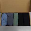 Leak Proof Underwear for Men Washable Soft Incontinence Briefs with Front Fly for Light Bladder Leaks 5 Pack (X-Large, 2 Black/Dark Grey/Green/Blue)