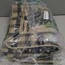 Artoid Mode Buffalo Plaid Xmas Tree Merry Christmas Kitchen Mats Set of 3, Winter Home Decor Low-Profile Kitchen Rugs for Floor - 17"x29"+17"x36"+17"x47" (Black/Beige)