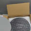 Car Tray Table & Car Desk for Laptop with 2 Risers and Anti-Slip Pad, 360 Rotating Cup Holder for Working and Eating Compatible with Tesla Model 3/Y/S, Ford F150/Explorer/Maverick & Most Vehicles/EV (Round)