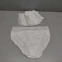 RHYFF Womens Underwear Cotton Bikini Panties High Cut Lace Panty Stretch Hipster Underpants Ladies Briefs, XL (White)