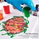 WA Portman 38-PC Ready to Pour Acrylic Pouring Paint Set  6 Bottles of Acrylic Paint Kits for Adults & Kids  Complete Painting Sets with Canvas Painting Supplies for Beginners & Professionals