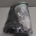 Upgraded Magnetic Thermal Insulated Door Curtain for Winter with Clear Window, Fit Door Size 36x80 in, Heavy Duty 4-Layer Oxford with Thicken Cotton, Self-Closing for Sliding Glass Doorways, Black